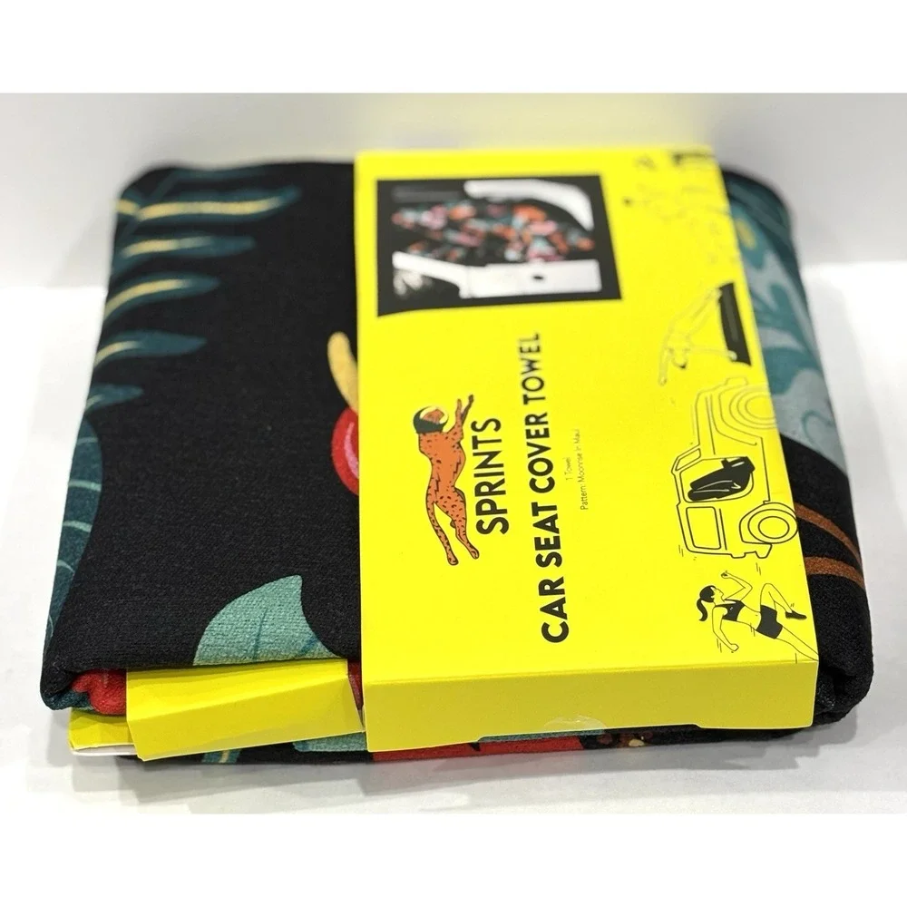 SPRINTS Car Seat Cover Towel Moonrise In Maui Tropical Floral New